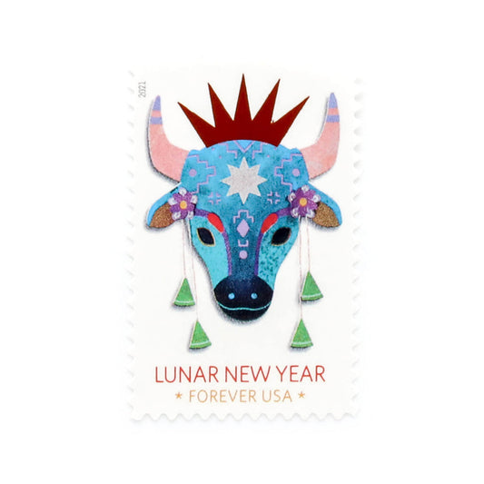 2021 U.S. Lunar New Year: Year of the Ox Forever Stamps