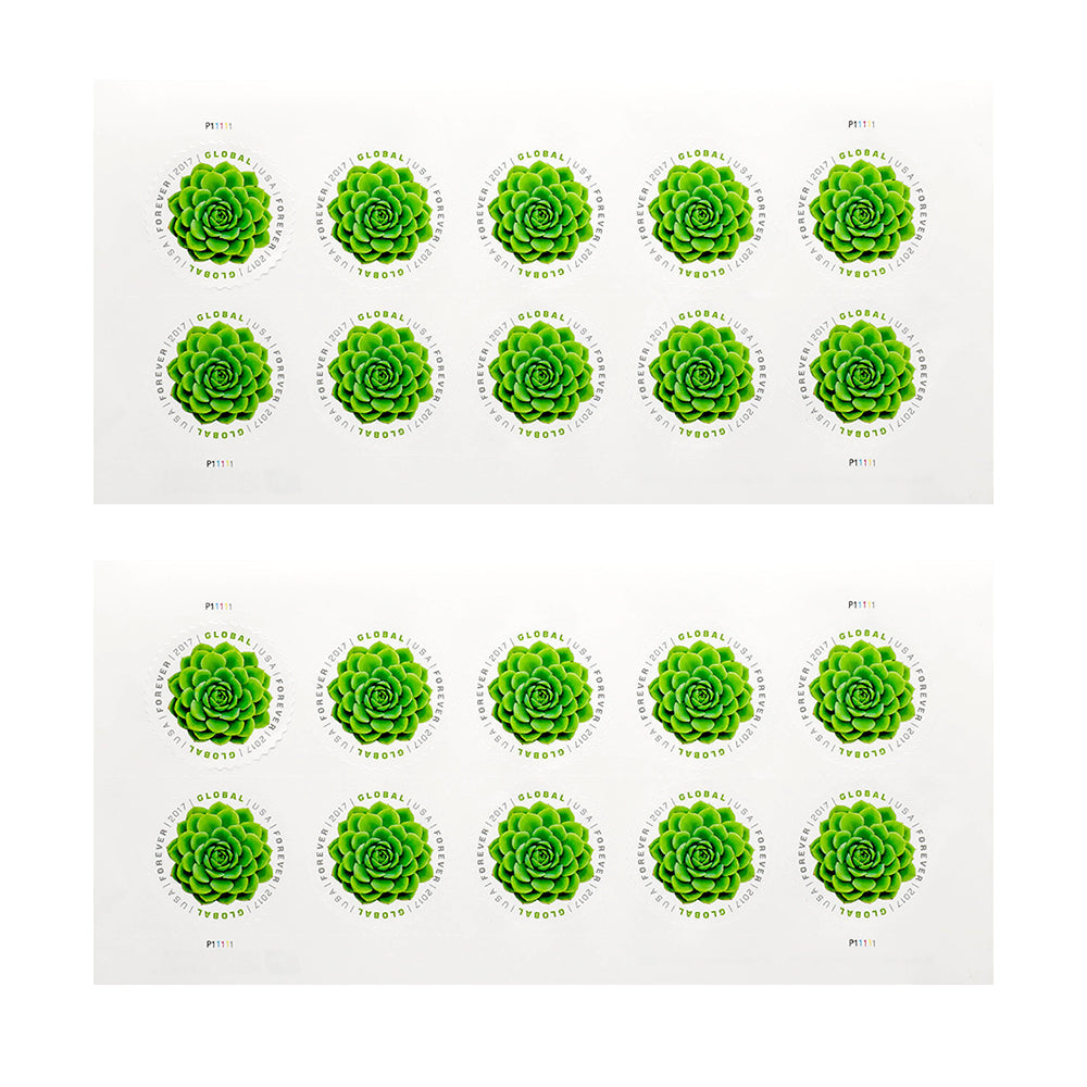 2017 USA Global Succulents Forever Stamps