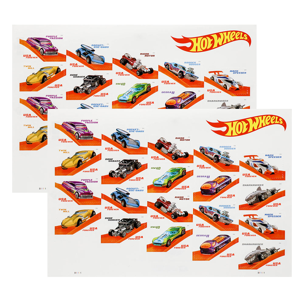2018 US Hot Wheels Forever Stamps